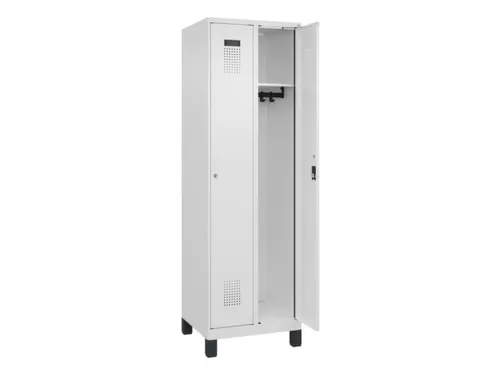 locker,HxBxD 1950x600x500mm,2vak,vak B 300mm,cil.-slot,voeten
