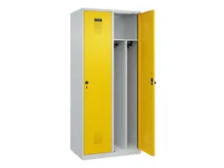 locker voor scheiding van kleding,HxBxD 1850x800x500mm,2vak
