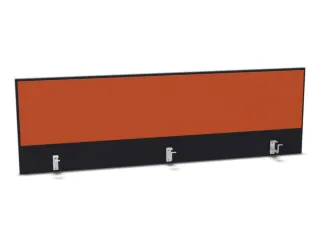 opzetpaneel,v. bureau,aanbouw achter,B 1800mm,CC-zwart,BN3012-oranje - 1