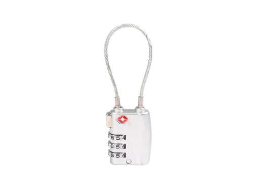 Hangslot Pavo TSA met cijferslot en kabel Zink legering