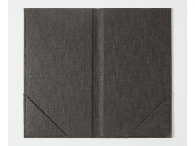 Rekening map Sigel antraciet 130x230x10mm met 2 schuine insteekvakken