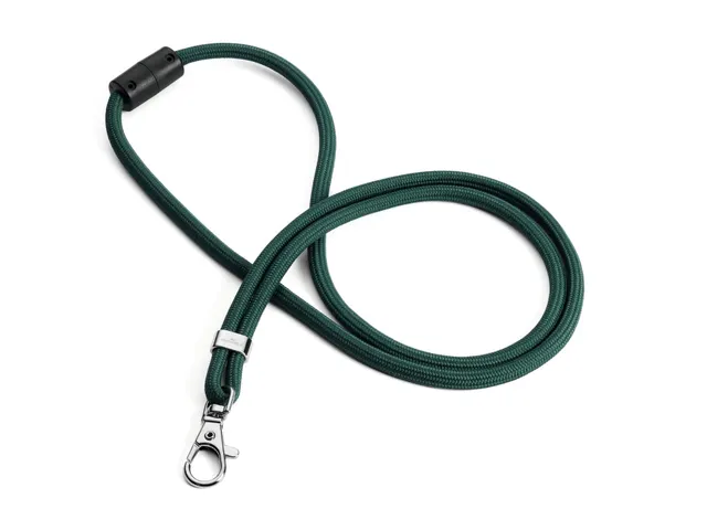 Textielkoord Gerecycled PET Met Karabijnhaak Groen 10 Stuks