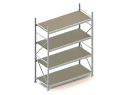 Breedvakstelling Basisveld 2500x1800x800mm 4 Houten Legborden 600kg