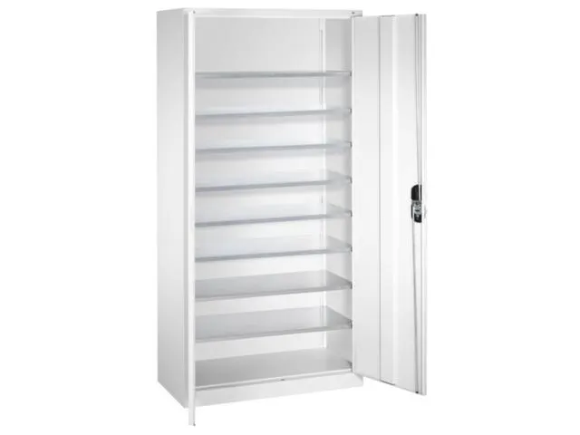 Kast Met Openslaande Deuren Hxbxd 1980x1000x420mm 8legborden Staal