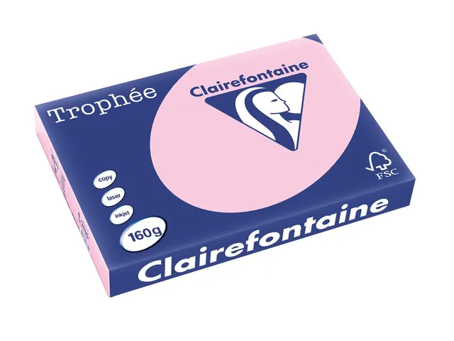 Trophée Pastel gekleurd papier A3 160 gram 250 vel Roze