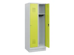 schoollocker,HxBxD 1630x600x500mm,2vak,vak B 300mm,cil.-slot,sokkel