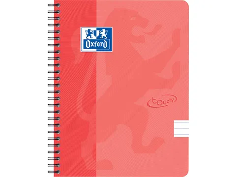 School Touch spiraalblok A5 gelijnd oranje