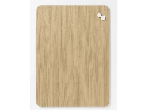 Glasmagneetbord Naga 50x70cm eiken afgeronde hoeken
