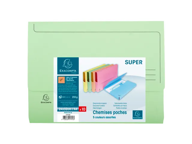 Pocketmappen Super 250 24,5x32,5cm Assorti