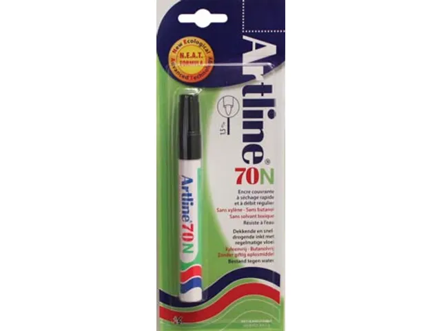 Permanent marker Artline 70 zwart (op blister)