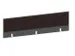 baliepaneel bureau aanbouw achter MS-donkergrijs BN2036-bruin 1600mm