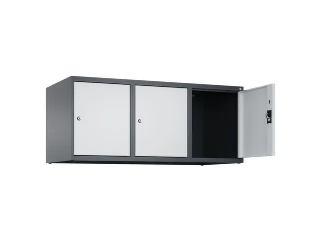 opzetkast,v. locker,3vak.,vak B 400mm,HxBxD 500x1200x500mm