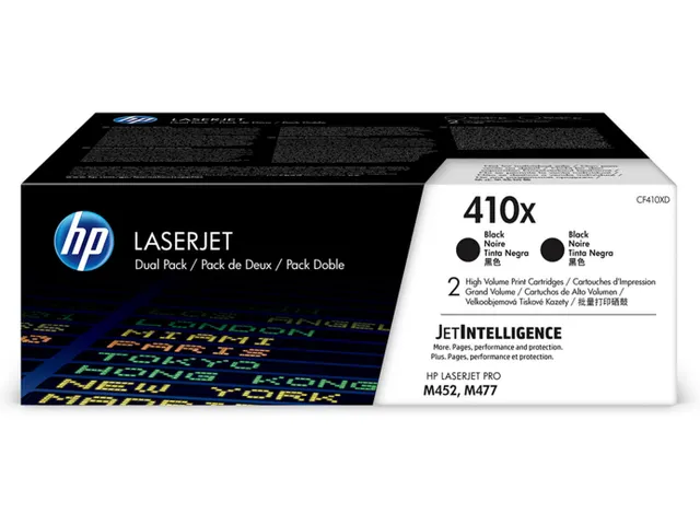 toner 410X 6 500 pagina's OEM CF410XD zwart 2 stuks