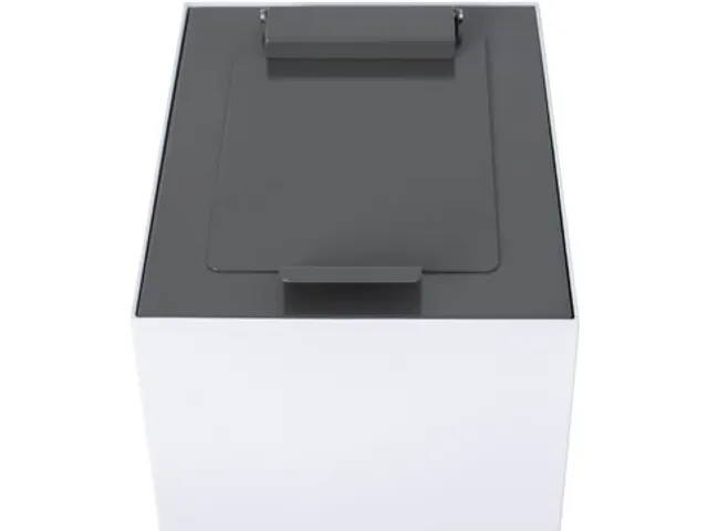 Top Met Klep Voor Afvalbak 60L Donkergrijs