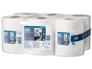 Poetspapier Tork M2 Plus Premium 2-laags 125m wit 130044 - 3