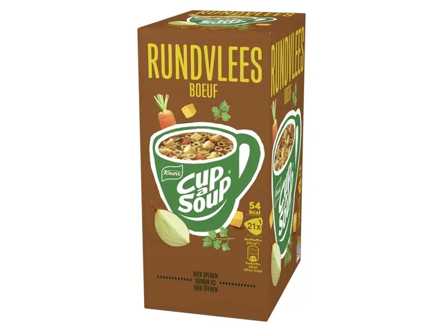 Cup-a-Soup Knorr rundvlees 21x175ml Voordeelbundel