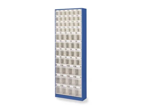 Transparante Magazijnbakken 56Bakken Abs-Kunststof Corpus Ral5010