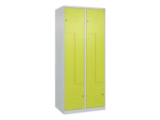 Z-garderobekast,HxBxD 1850x800x500mm,vak B 200/400mm,cil.-slot - 1
