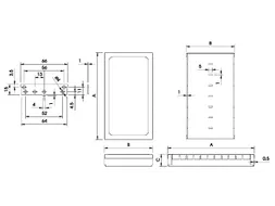 RFI LOW Modular Behuizing - 82.5x68x17mm