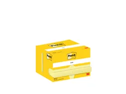 Memoblok Post-it 656 51x76mm canary yellow 12 stuks