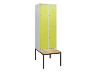 Dubbeldekse dekenkist,HxBxD 1950x600x815mm,2x2vak.,vak B 300mm - 1