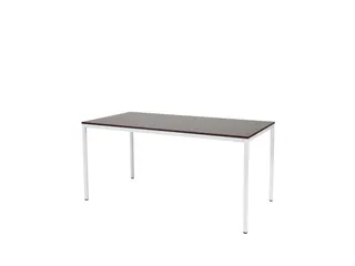Domino Basic Tafel Vaste Hoogte 1600x800mm Logan Eiken Wit 4-Poots - 1