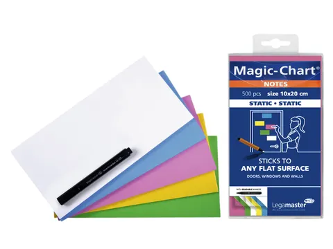 Legamaster Magic-Chart Notes 10x20cm assorti 500 vel