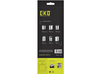 Afvalzak EKO MDPE type B met trekband 40x45cm 7-9 Liter wit - 4