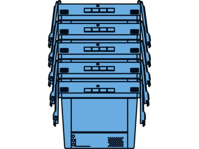 Herbruikbare Stapelbak Pp 190x410x300mm 16l Stapel-/Nest-/Verzegelbaar
