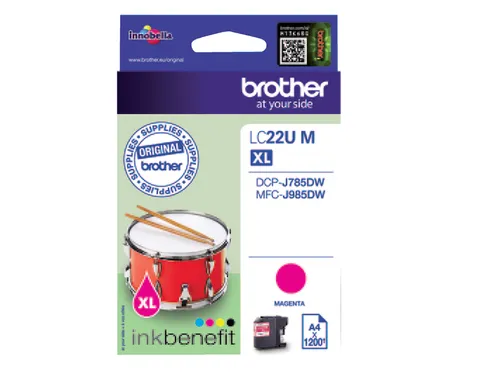 Inktcartridge Brother LC-22UM rood