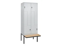 Z-garderobekast,HxBxD 2120x800x815mm,4vak,vak B 400mm,draaigrendel