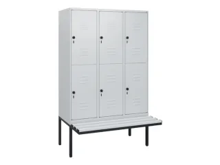 Dubbeldekse dekenkist,HxBxD 1950x1200x815mm,3x2vak.,vak B 400mm - 1