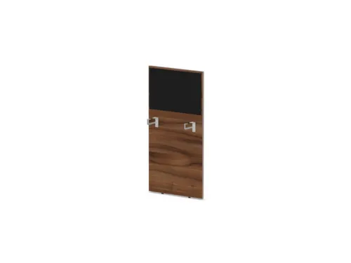 baliepaneel bureau aanbouw links NP-tiepolo nut BN8033-zwart 600mm