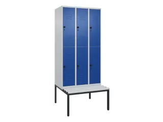 Dubbeldekse dekenkist,HxBxD 2120x900x815mm,3x2vak.,vak B 300mm - 1
