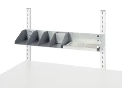 flyerhouder,v. paktafel,HxB 102x797mm,verstelbaar,RAL9006