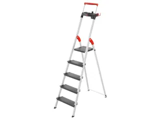 staande trap,5 XXL treden,treden/platform zwart,Stand H 1,06m - 3