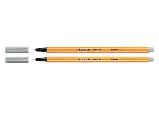 Fineliner STABILO point 88/94 licht grijs 0.4mm - 1