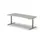Elektrisch ihv bureau,HxBxD 650-1310x2000x900/800mm,blad lichtgrijs