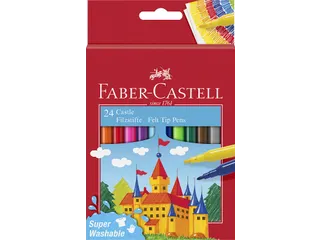 Viltstift Faber-Castell 24 stuks karton etui assorti - 2