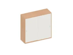 schuifdeurkast,HxBxD 1150x1200x430mm,decor romp beuken,decor front wit