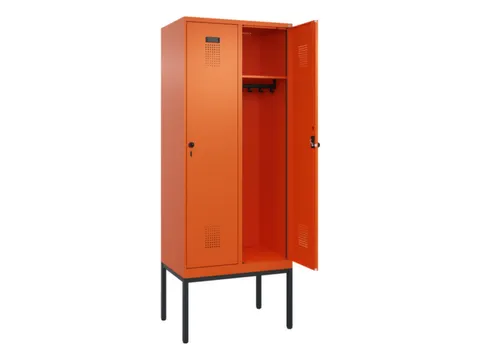 locker,HxBxD 2120x800x500mm,2vak,vak B 400mm,draaigrendel