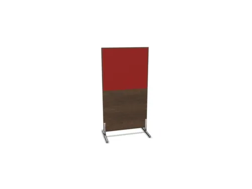 scheidingswand,v. kantoor-scheidingswand,NV bruin hickory,BN4011-rood