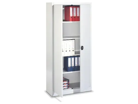 universele kast,HxBxD 1950x940x400mm,4xStalen bodem,cil.-slot,sokkel