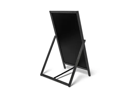 Krijtstoepbord Houten A-Bord Flip 55x105cm Zwart