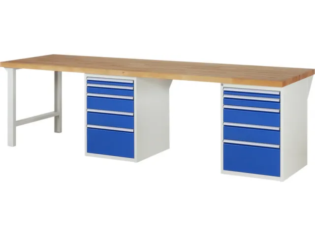 werkbank,HxBxD 890x3000x900mm,beukblad,draagverm. 750kg