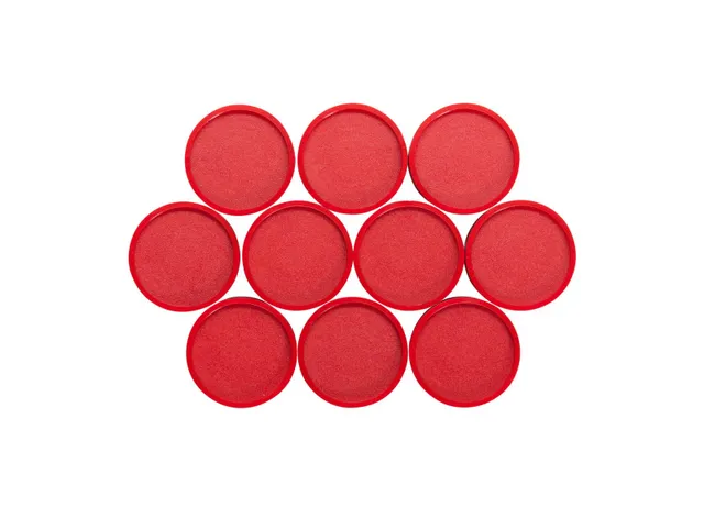 Industriële magneet Ø 30mm 10 Stuks Rood