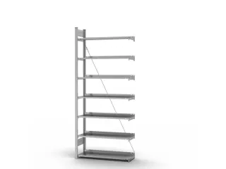 dossierstelling,aanbouwveld,HxBxD 2350x1010x335mm,vaklast 60kg - 2