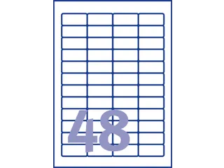 Etiket Avery L4736Rev-25 45.7X21.2Mm Afneembaar Wit 1200 Stuk - 3
