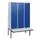 locker met bank,HxBxD 1950x1200x815mm,3vak,vak B 400mm,draaigrendel