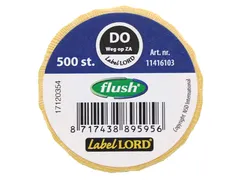 Voedseletiketten 59x23x59mm Flushlabel Do weg op ZA